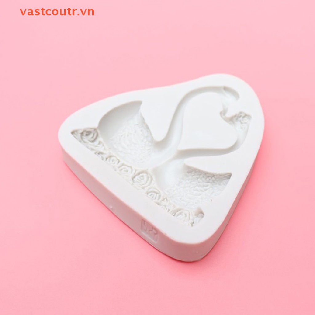Khuôn Silicon Làm Bánh Hình Thiên Nga Độc Đáo