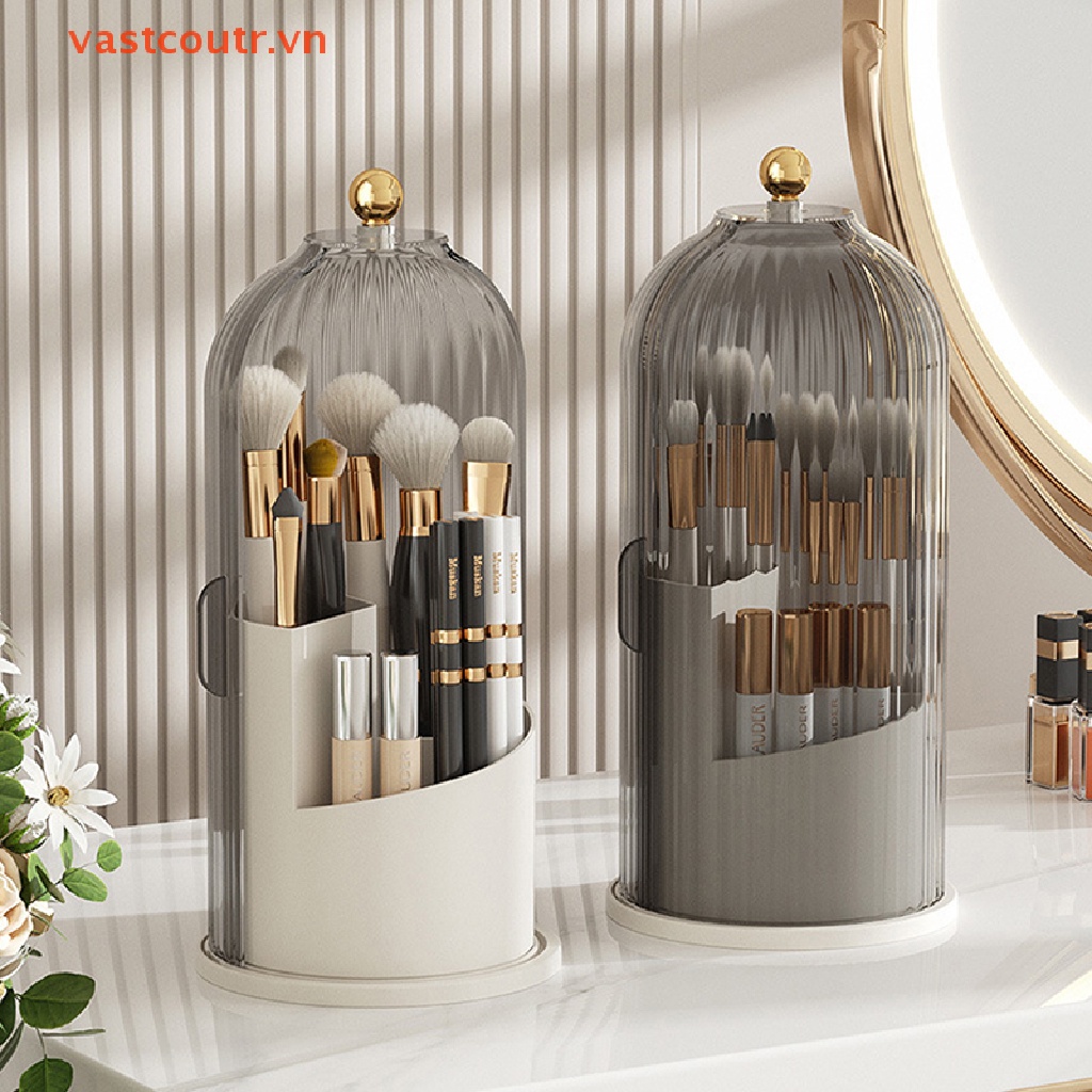 Coutr 360° Giá Đỡ Cọ Trang Điểm Có Nắp Đậy Tiện Dụng