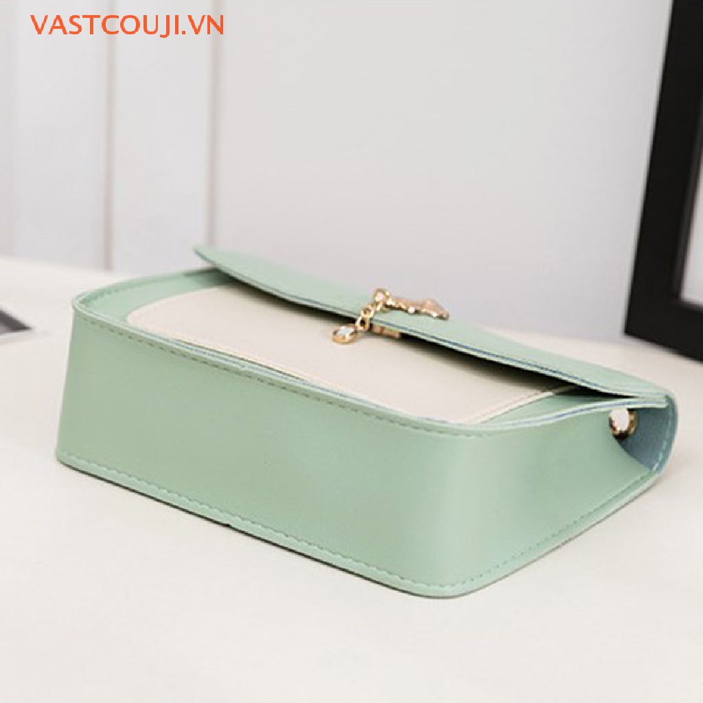 Túi Đeo Chéo Da Pu Phối Dây Xích Thời Trang Nữ Sành Điệu 2023