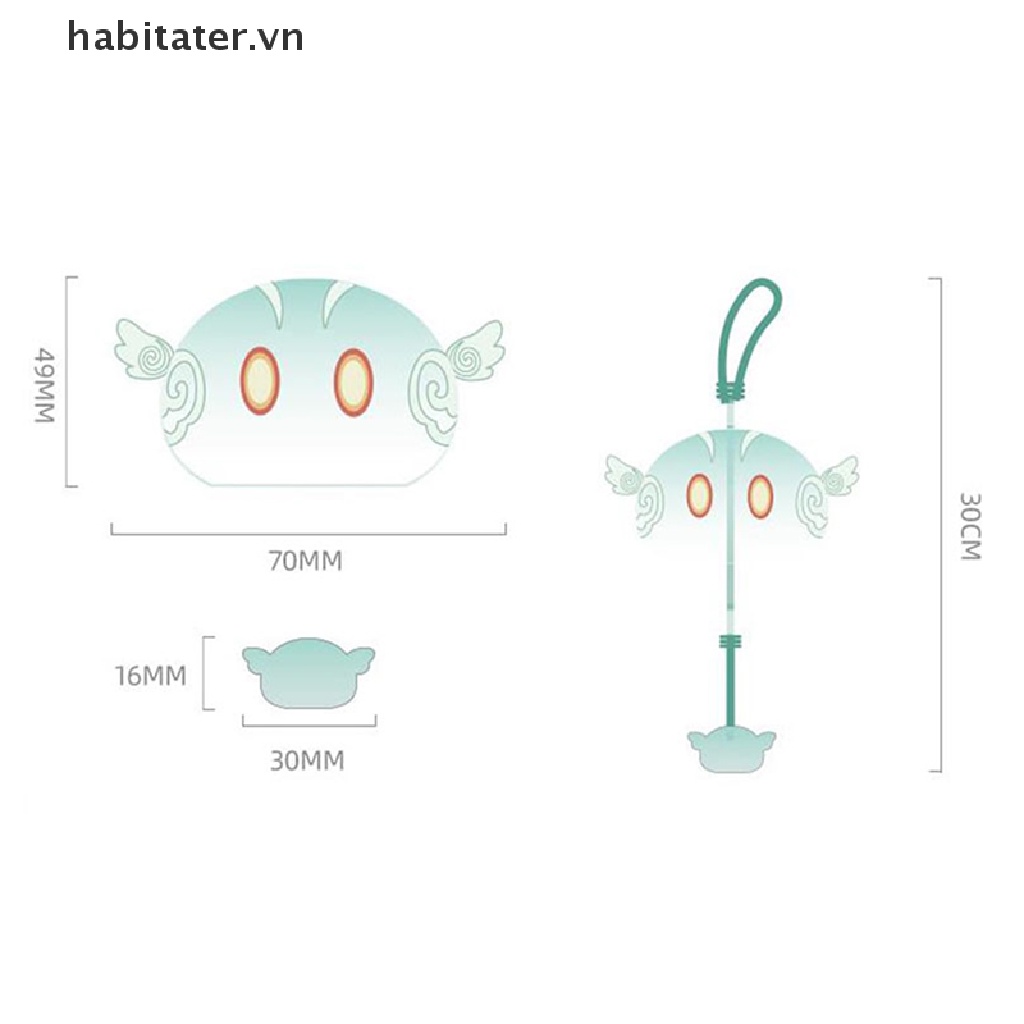 Chuông Gió Anime Nhật Bản Bằng Thủy Tinh Borosilicate Slime Trang Trí Năm Mới