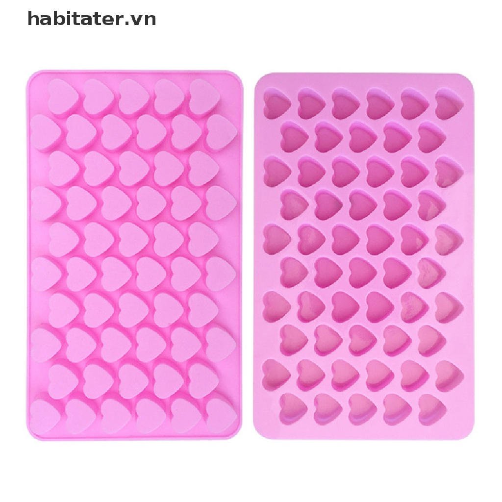 Khuôn Silicon Làm Đá / Sô Cô La / Bánh Ngọt Hình Trái Tim Mini 3D DIY