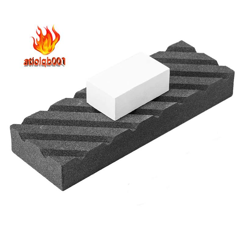 Bộ Đá Mài Dao Kéo / Làm Phẳng Bề Mặt Mịn - Hai Viên Đá Mài Phẳng - Đá Whetstone Có Rãnh