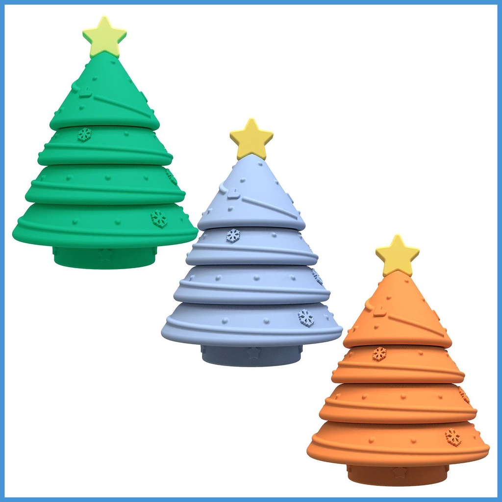 Đồ Chơi Tháp Xếp Chồng Lên Nhau Cây Thông Giáng Sinh Montessori Cho Bé Mọc Răng Kết Hợp Bàn Tay Mắt luvn luvn