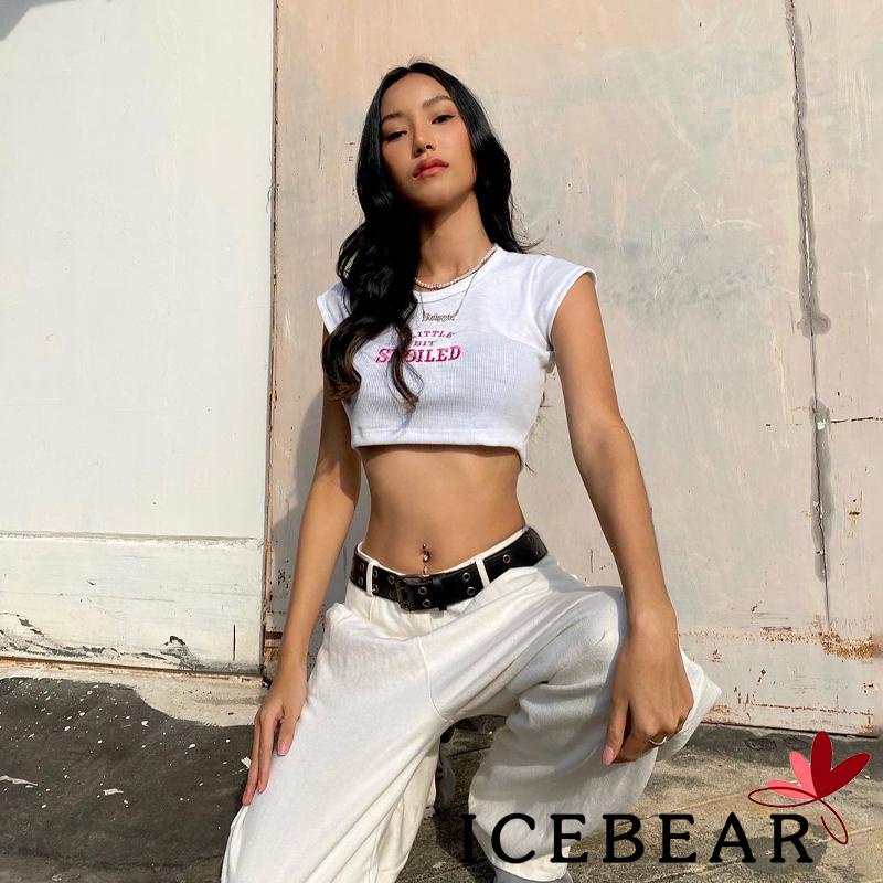 Áo Thun Tay Ngắn Cổ Tròn In Chữ Thời Trang Mùa Hè Cho Nữ