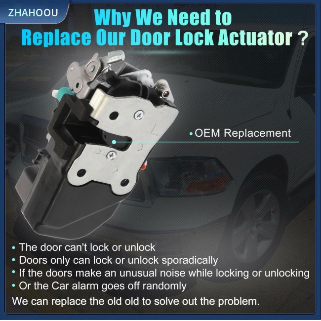 ☃Nhà Cửa☃ Động Cơ Truyền Động Khóa Cửa Trước Bên Trái 55276791Ab Tương Thích Cho 02-10 Dodge Ram1500