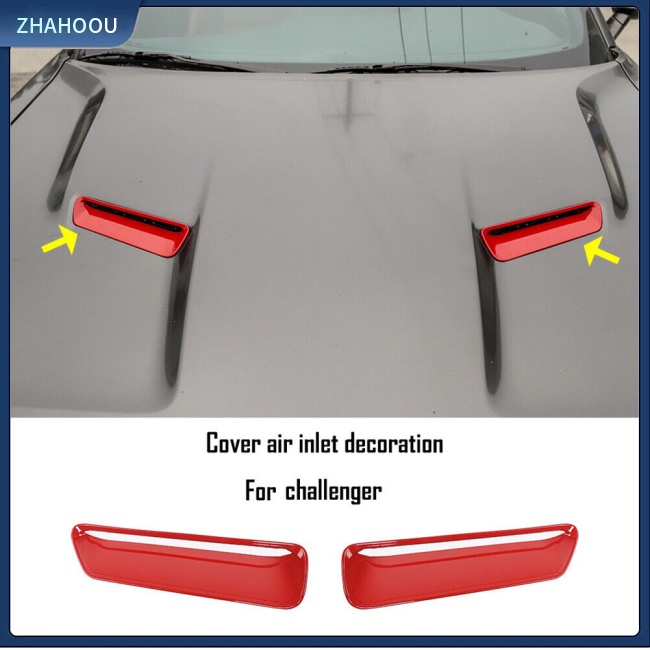 ☃Nhà Cửa☃ Set 2 Ốp Viền Lỗ Thông Gió Xe Hơi Thay Thế Cho Dodge Challenger 2015-2022