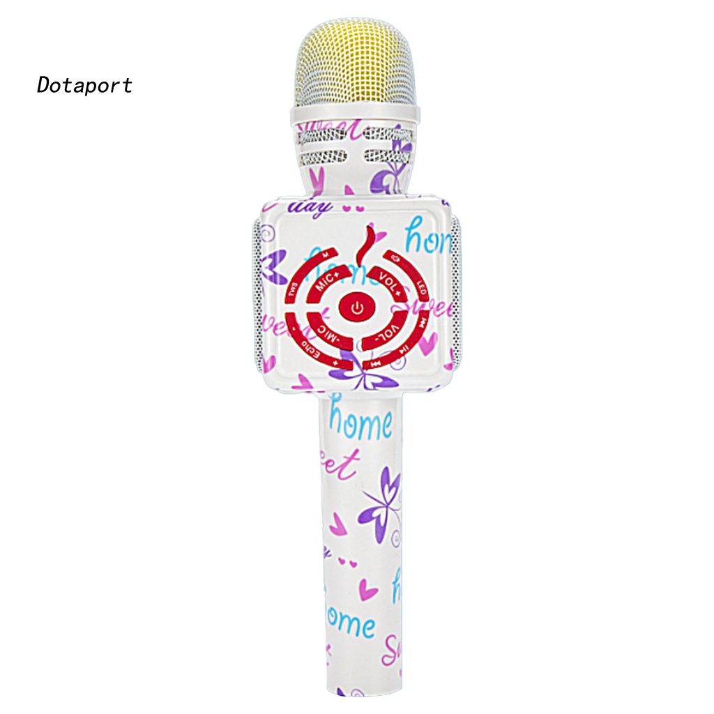 Micro Bluetooth Không Dây Cầm Tay Hình Gấu Hoạt Hình Dùng Hát Karaoke