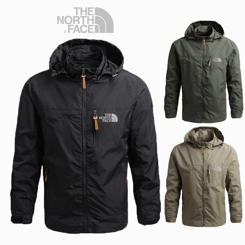 The North Face Áo Khoác Gió Có Mũ Trùm Chống Thấm Nước Cá Tính