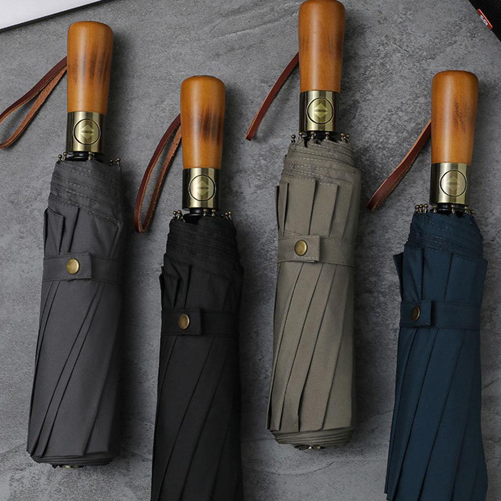 (runbu) Dù Gấp Tự Động Hai Lớp Bumbershoot Che Nắng Và Mưa Parasol Cho Du Lịch Nam Và Nữ