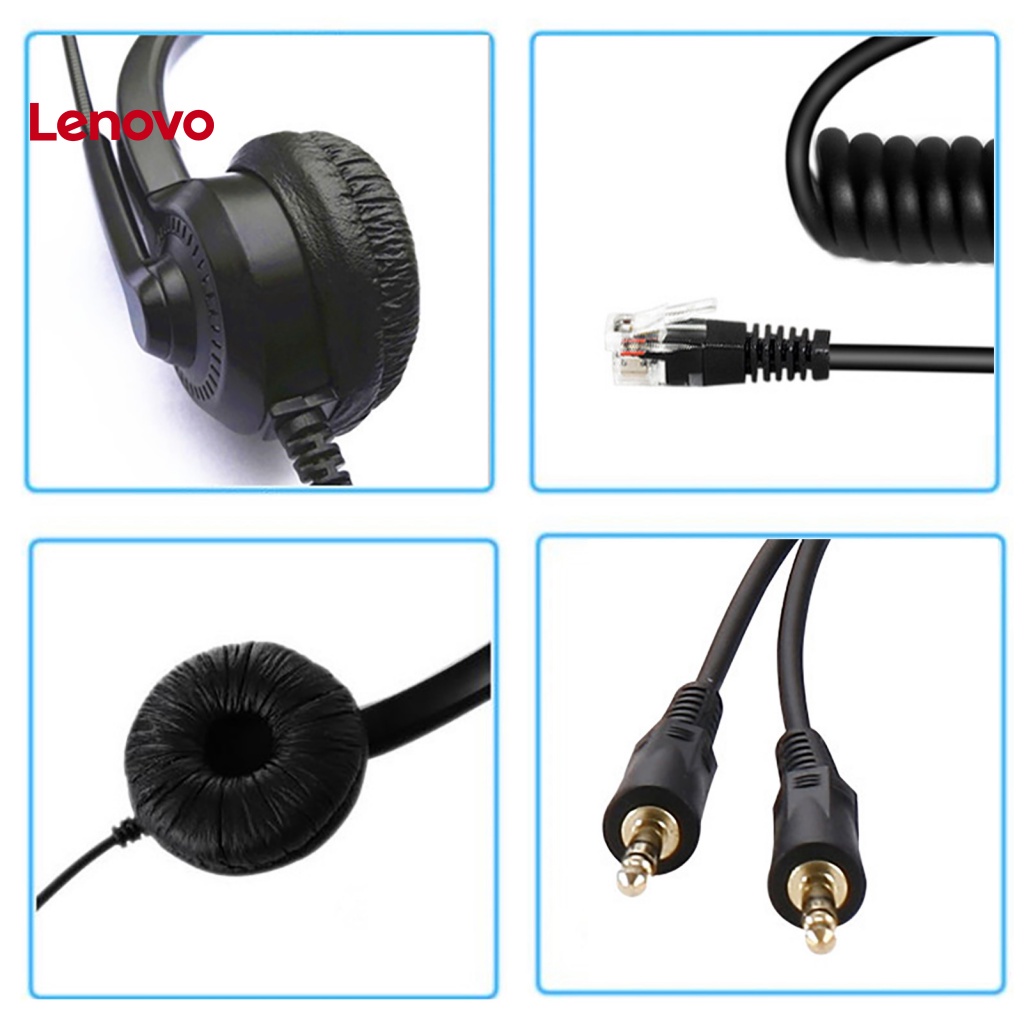 Tai Nghe Điện Thoại Di Động H300D Chống Ồn Thoáng Khí 3.5mm RJ9 Cho Lái Xe Tải Văn Phòng