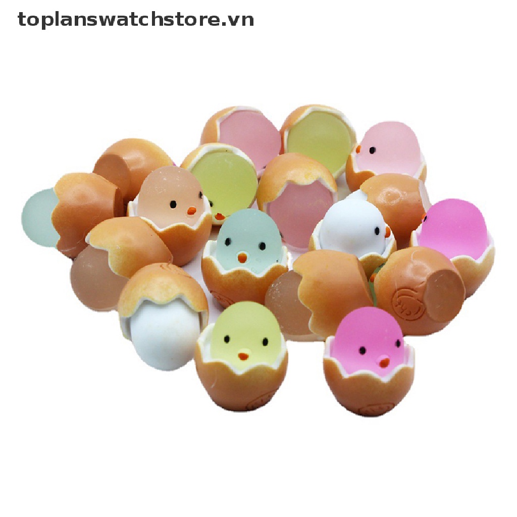 Toplanswatchstore Set 2 Đồ Chơi Trang Trí Hình Gà Tự Làm Phát Sáng Trong Bóng Tối