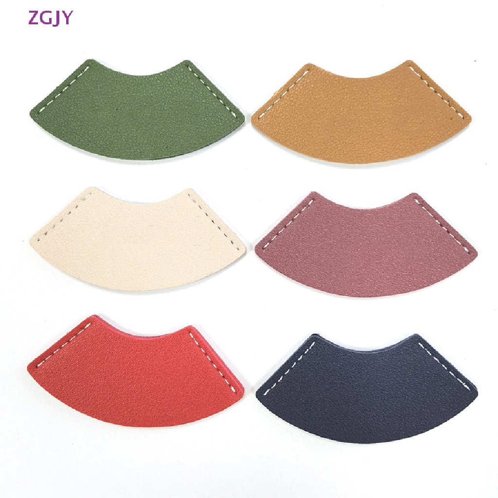 Thẻ Đánh Dấu Trang Sách Bằng Da Hình Quạt Phong Cách Vintage Mới