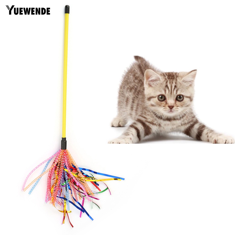Gậy Gắn Dây Ruy Băng Lục Lạc Đồ Chơi Cho Mèo Cưng