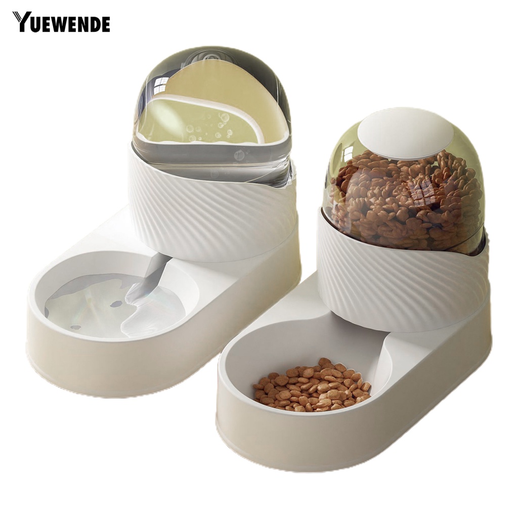 1 Bộ Dụng Cụ Cho Thú Cưng Ăn Tự Động Chia Ngăn Khô Và Ướt