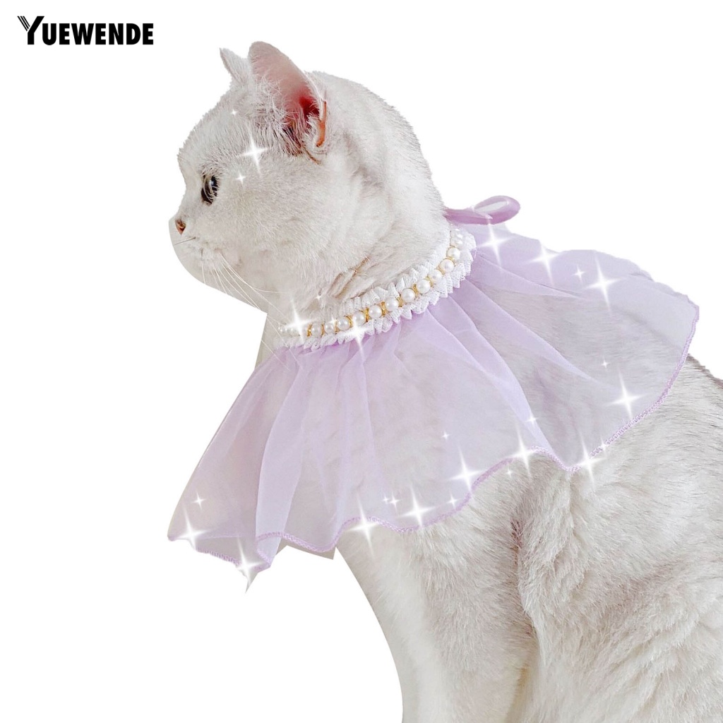 Ye.b Vòng Cổ Mềm Mại Màu Sắc Tươi Sáng Dễ Thương Cho Thú Cưng