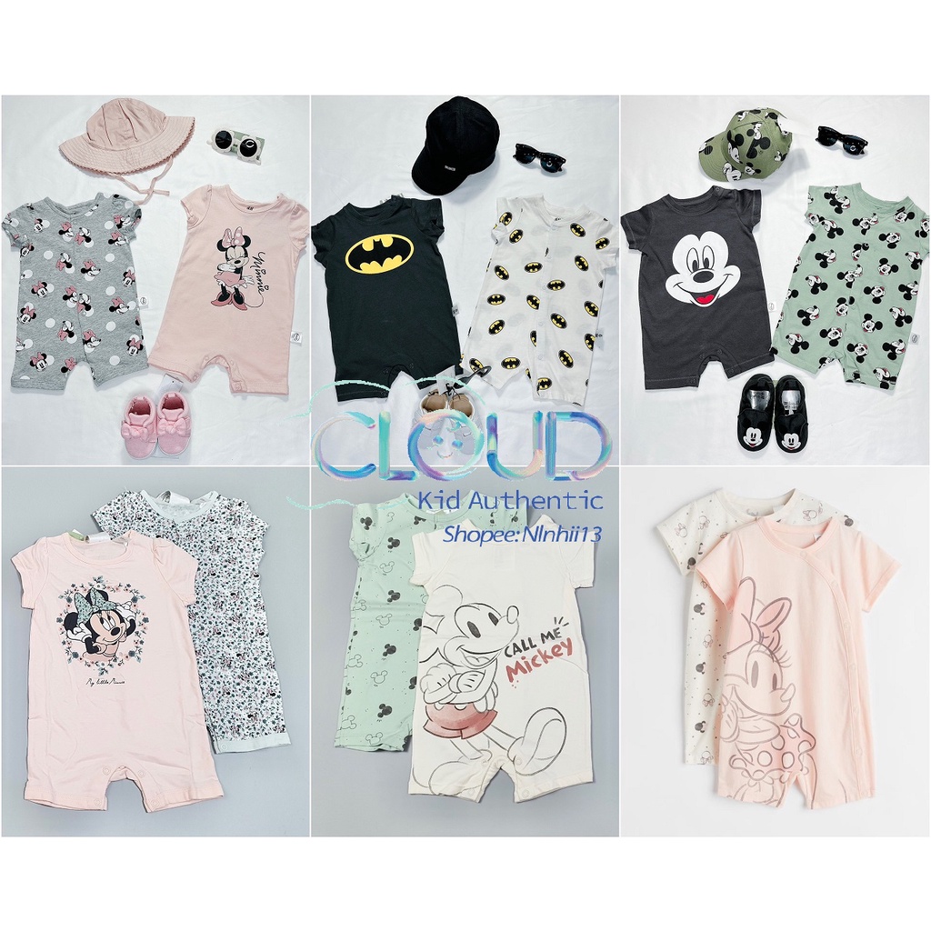 Set 2 romper săn sale HM UK/US/CHINA size 1-2m đến 2-3y
