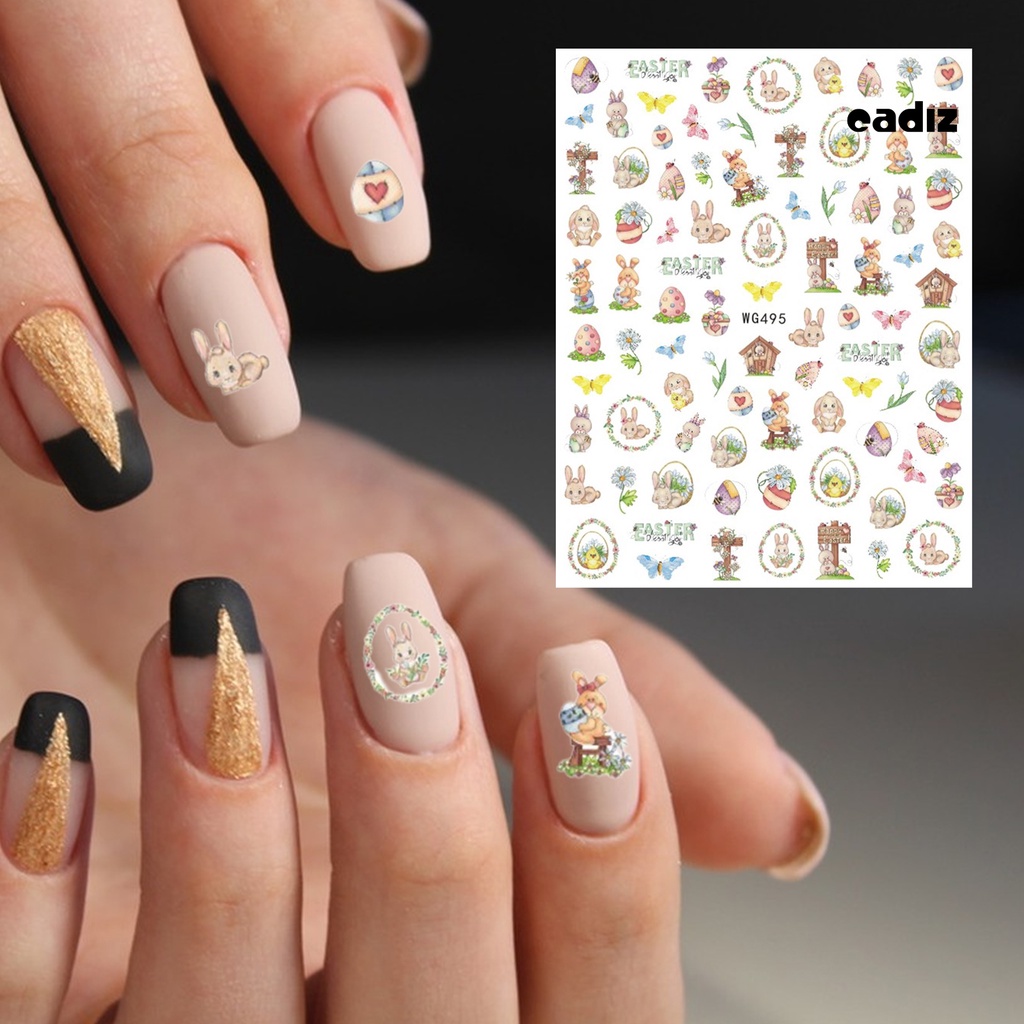 Miếng Dán Trang Trí Móng Tay Nhiều Kiểu Dáng Không Phai Dễ Dàng Tháo Rời