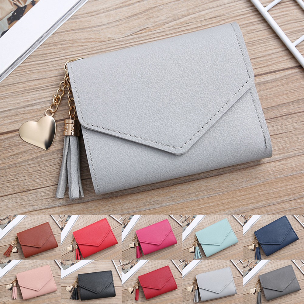 Ví Da Mini Đựng Thẻ Tín Dụng / ID / Ảnh Thiết Kế Nhỏ Gọn Thời Trang Cho Nữ