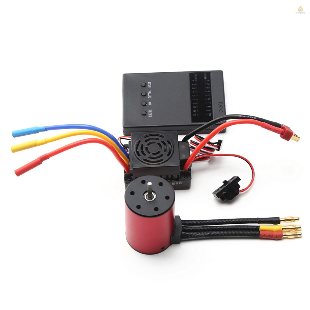 Động Cơ Không Chổi Than 3100KV 3650 Chống Thấm Nước 60A ESC 5.8V 3A BEC Cho Xe Điều Khiển Tỉ Lệ 1 / 8 1 / 10