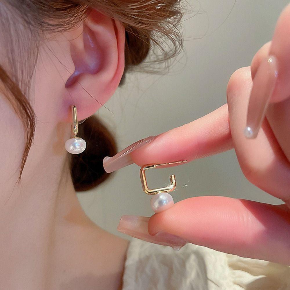 Khuyên Tai Dáng Dài Đính Nơ Xinh Xắn Hợp Thời Trang Cho Bạn Gái|Khuyên Tai Hợp Kim Phong Cách Hàn Quốc