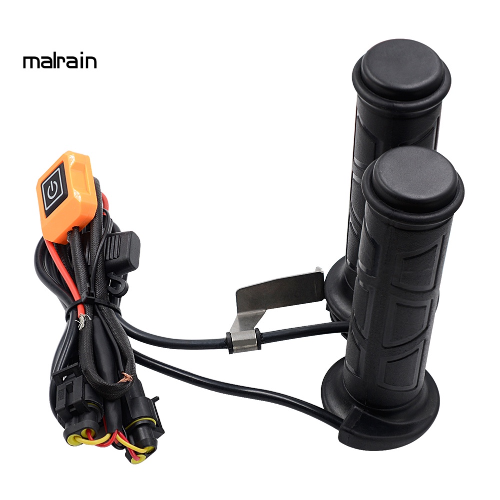 1 Cặp Đệm Sưởi Ấm Tay Lái Xe Máy 12V 3 Chỗ Bằng Điện