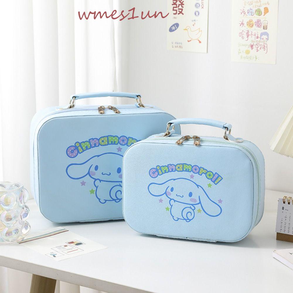 Túi Vuông Đựng Đồ Trang Điểm 15H Họa Tiết Hoạt Hình Thỏ Cinnamonroll Sức Chứa Lớn Tiện Lợi Dành Cho Đi Du Lịch