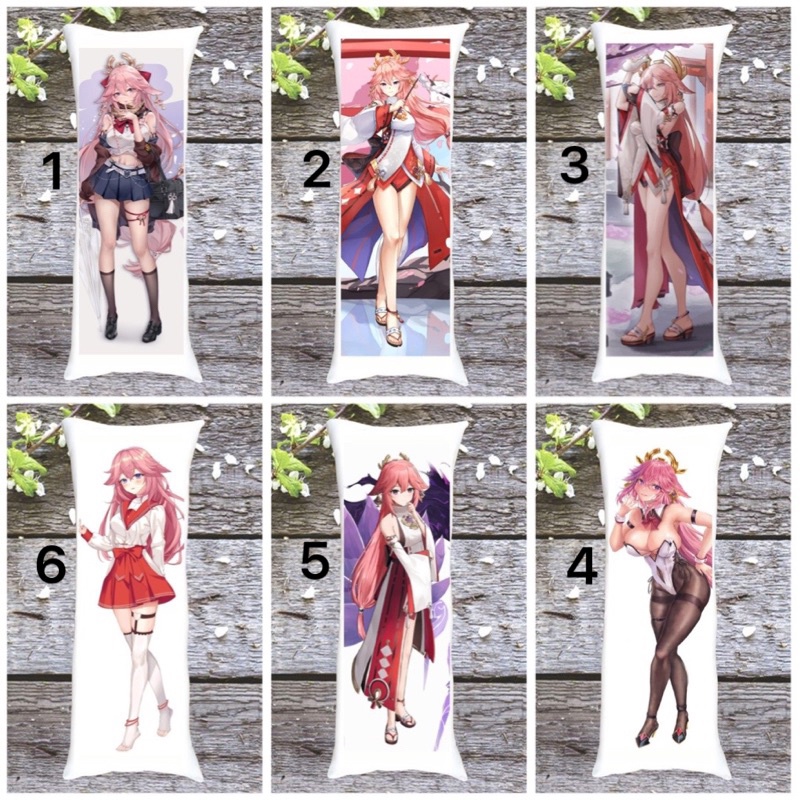 Gối in hình Yae miko Genshin impact / Gối ôm Genshin impact Yae miko