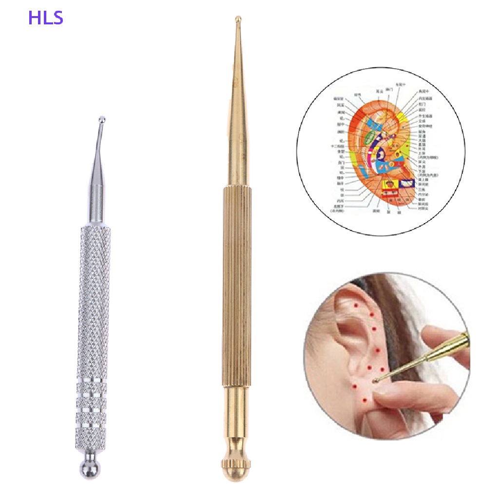 [HLS] Bút Châm Cứu Mát Xa Mặt Bằng Đồng Có Thể Thu Gọn