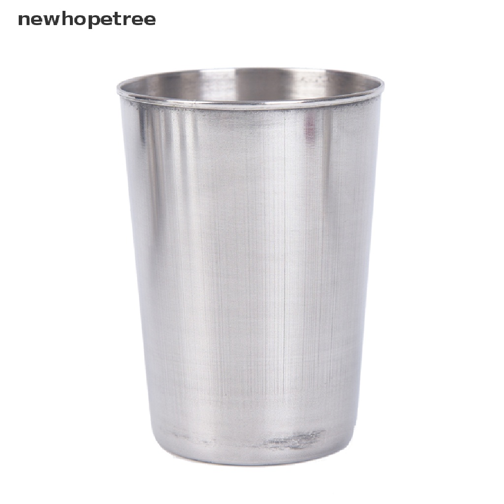 Bộ 4 Cốc Uống Nước Bằng Thép Không Gỉ Có Nắp Đậy Tiện Dụng