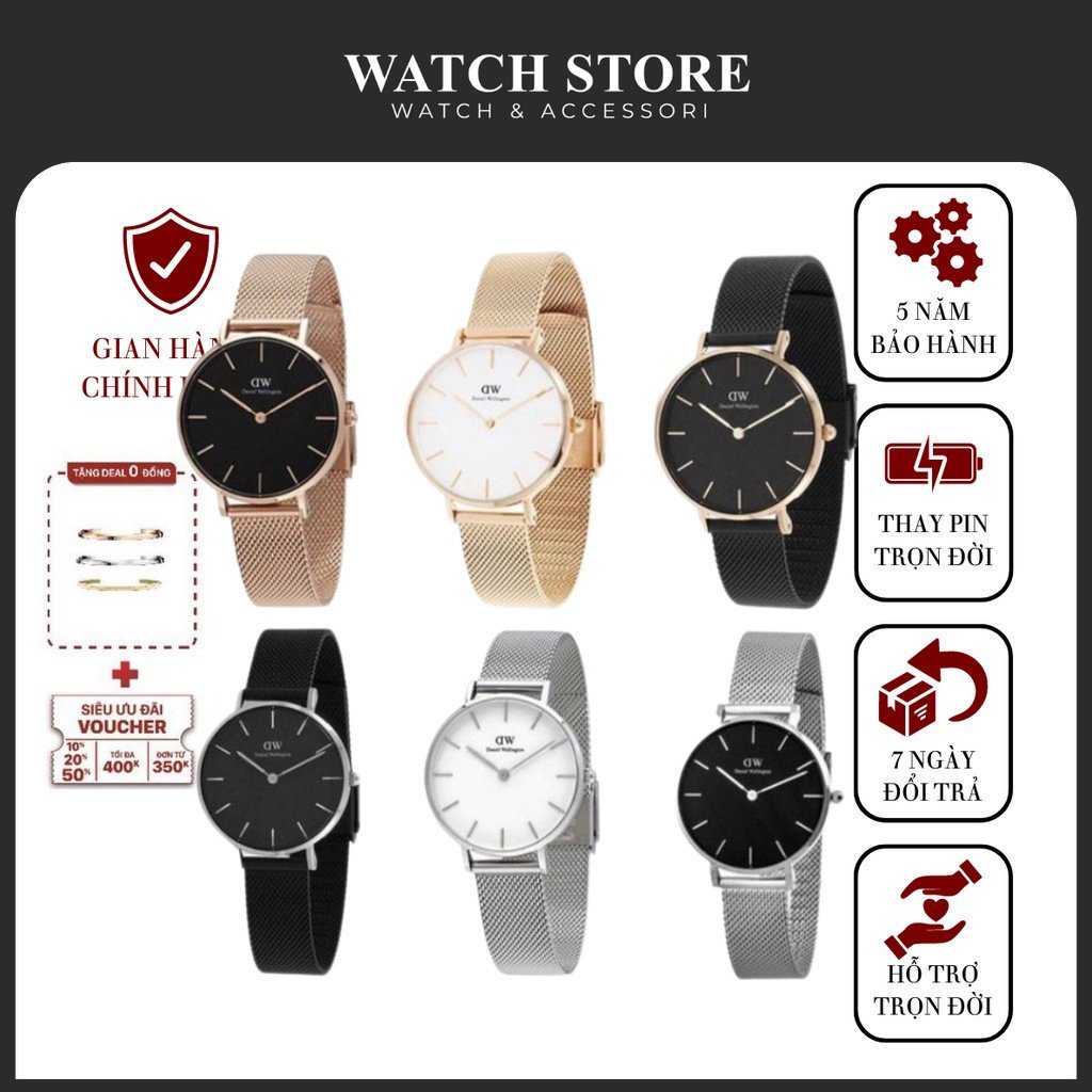 Đồng hồ nữ Classic Petite Dây Mesh 28-36mm - Daniel Store Vietnam .