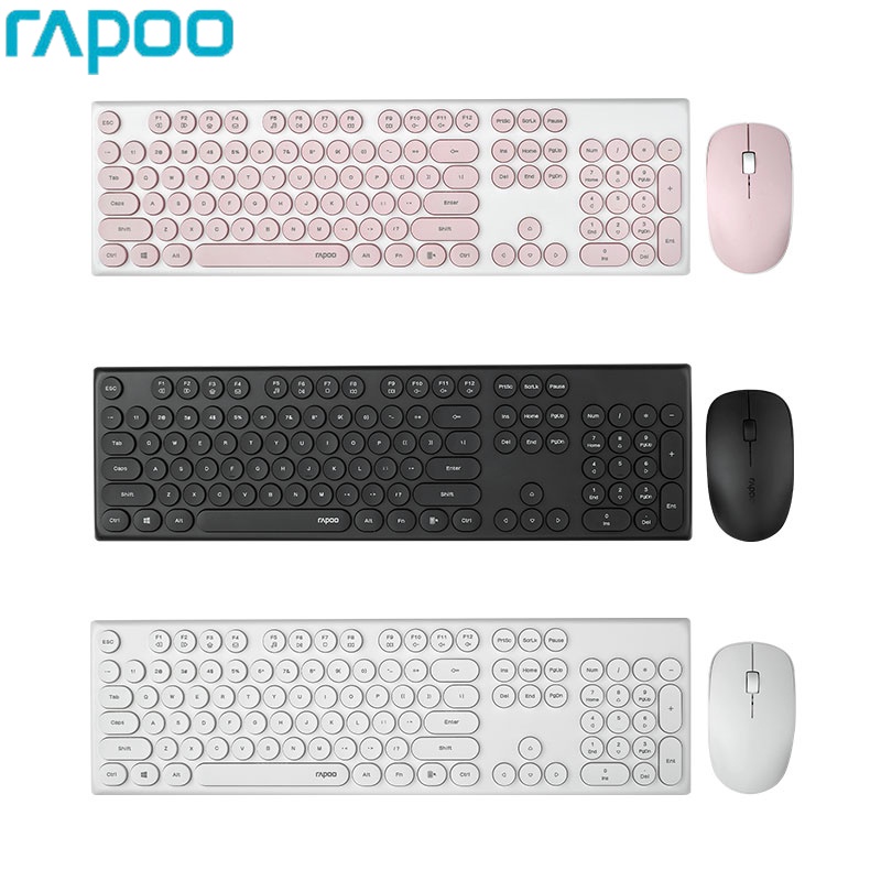 RAPOO Bộ Bàn Phím Và Chuột Không Dây X260 104 Nút 2.4G Kết Nối Không Dây