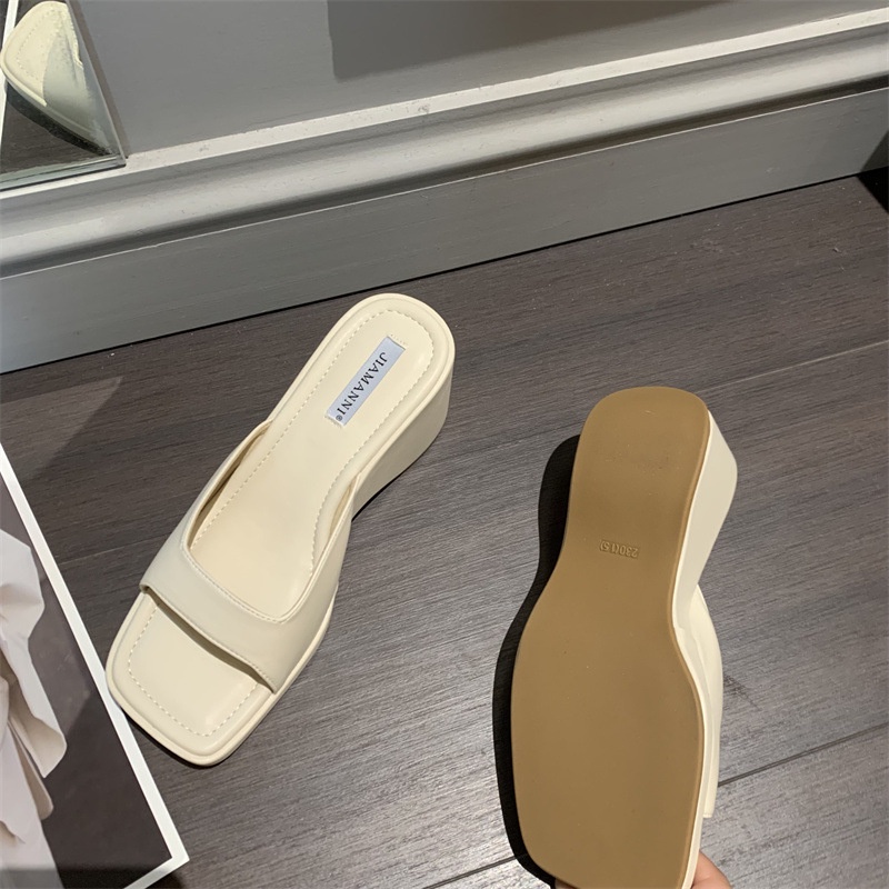 Dép Đế Xuồng Hở Mũi Thời Trang Mùa Hè 2023 Phong Cách Mới Dành Cho Bạn Nữ Mang Đi Biển