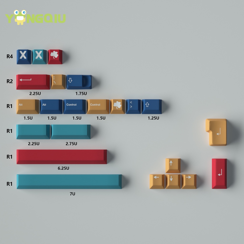 Bộ Nút Bàn Phím Rời PBT Cho MX Switch 61 / 64 / 68 / 75 / 84