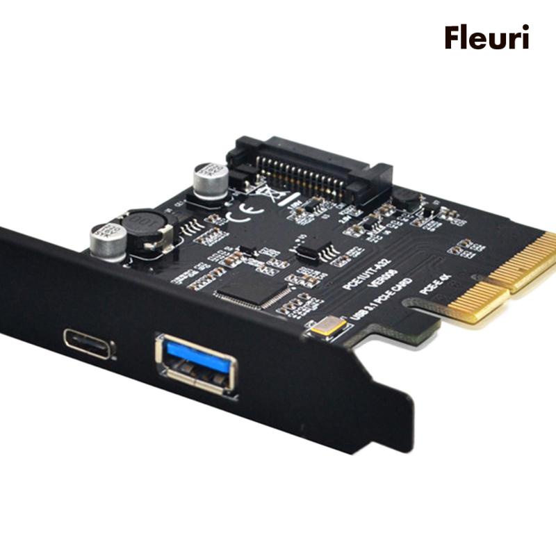 Thẻ Mở Rộng Chuyển Đổi Pci-e Sang USB 3.1 10 Gbps Type C Cho Máy Tính