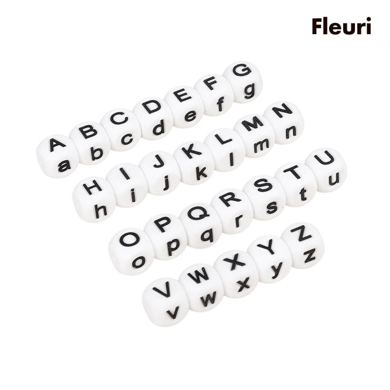 Set 26 Hạt Silicone In Chữ Cái Tiếng Anh Làm Vòng Tay Thủ Công