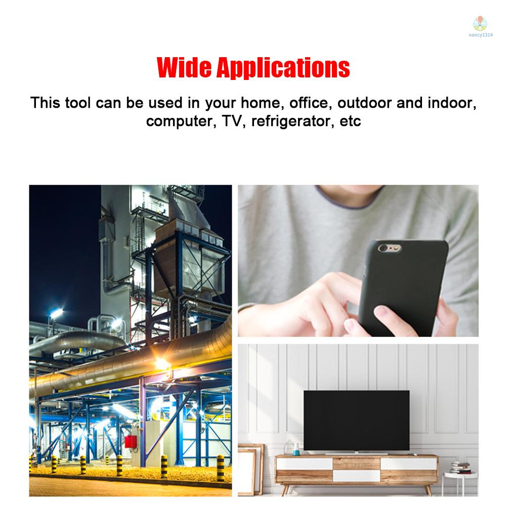 Máy Đo Nhiệt Độ Bức Xạ Kỹ Thuật Số Cầm Tay 3 Trong 1 Có Màn Hình LCD Lưng