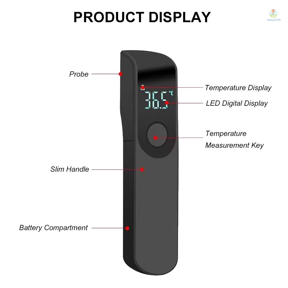 Nhiệt Kế Điện Tử Cầm Tay Không Tiếp Xúc Màn Hình LED Kỹ Thuật Số Dành Cho Người Lớn Và Trẻ Em