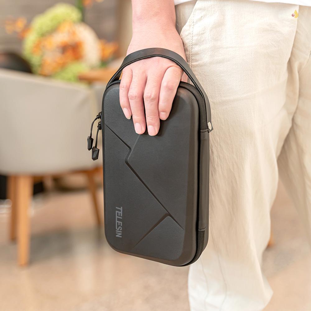 TELESIN Túi Đựng Máy Ảnh DJI OSMO Action OSMO Pocket 8 / 7 / 6 / 5 Bằng Nhựa EVA Chống Thấm Nước Mang Đi Tiện Dụng