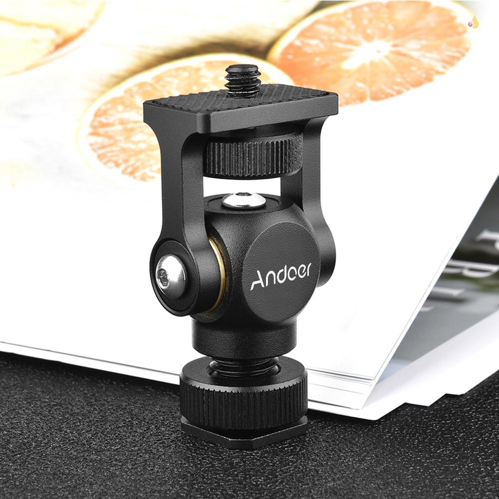 ANDOER Giá Đỡ Màn Hình Máy Ảnh Mini Bằng Hợp Kim Nhôm Kèm Ốc Vít 1 / 4 Inch Cho DSLR