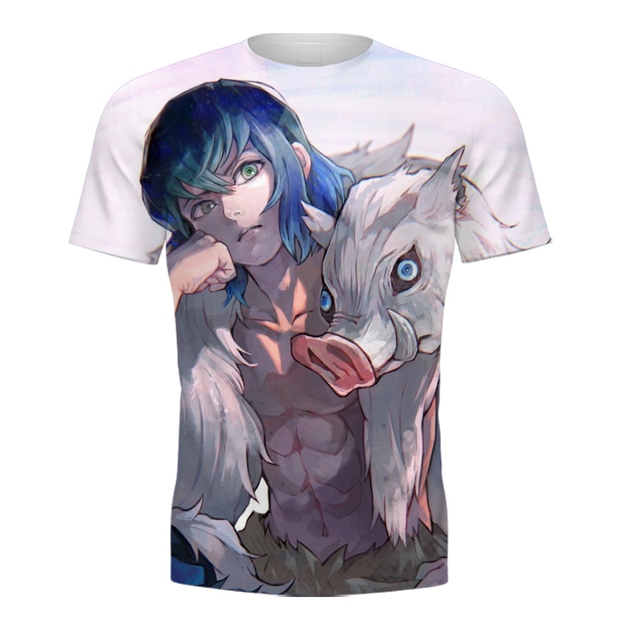 Áo Thun Tay Ngắn In Hình Nhân Vật Hashibira Inosuke Kochou 3D Cỡ Lớn Thời Trang Cho Nam Và Nữ