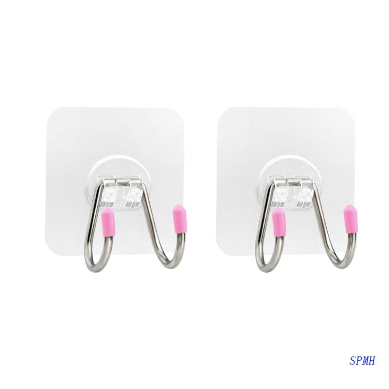 2 Móc Treo Đồ Dán Tường Bằng Thép Không Gỉ