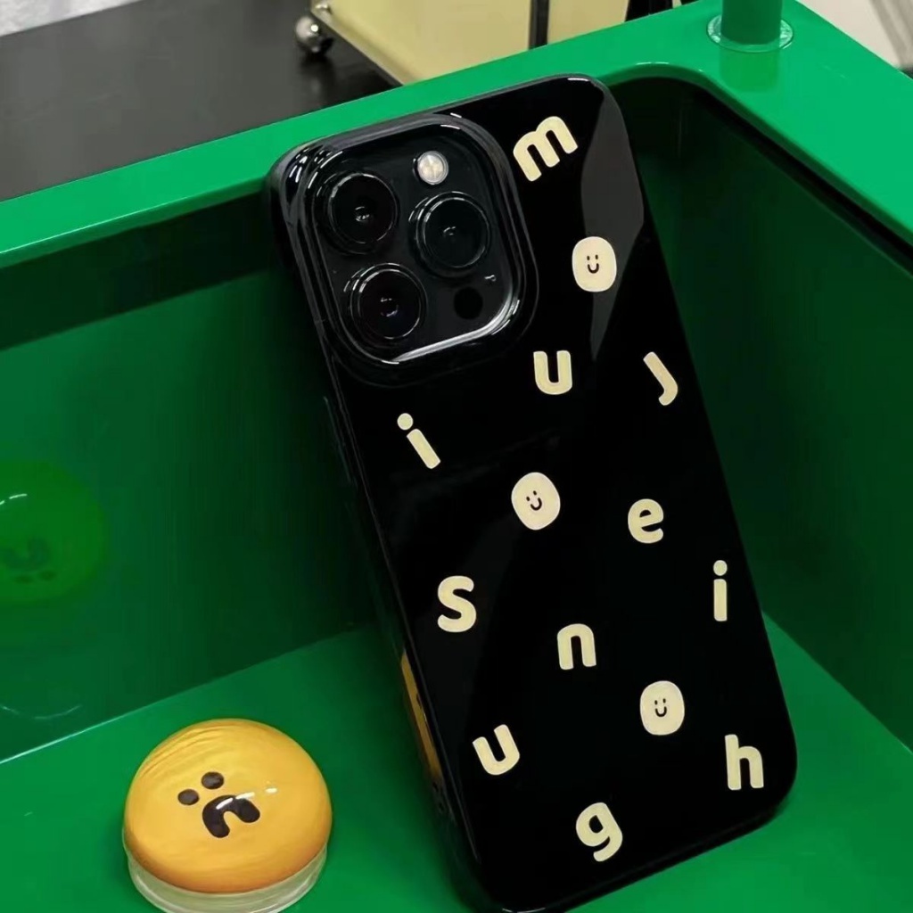 ✅Ốp Điện Thoại Mềm Hình Mặt Cười Và Chữ Cho iPhone 13 14 11 12pro xsmax 8plus 5yl C3YS 13 iPhone 13 Pro, iPhone 13 Pro