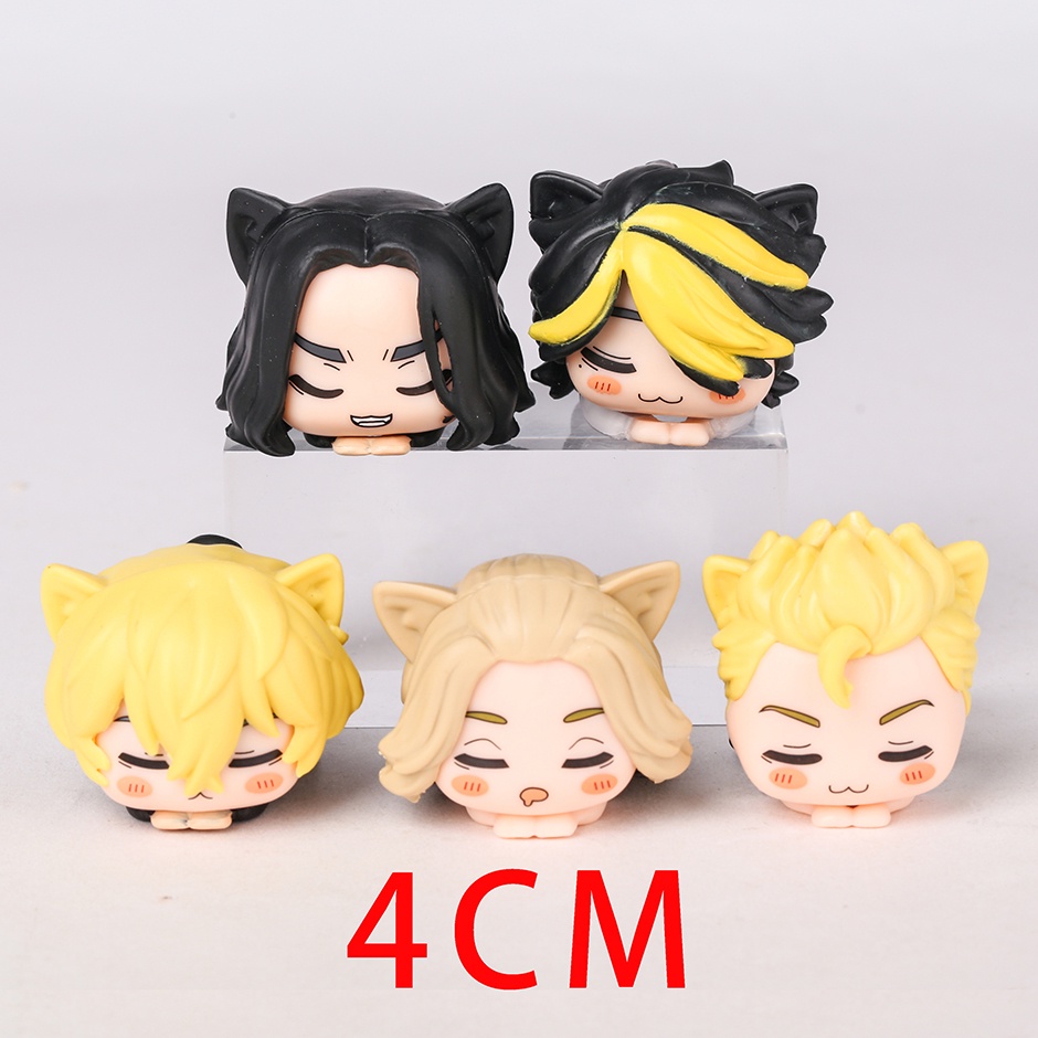 Set 5 Mô Hình Nhân Vật Phim Hoạt Hình Tokyo Revengers Ohiruneko Takemichi Mikey Baji Chifuyu Kazutora