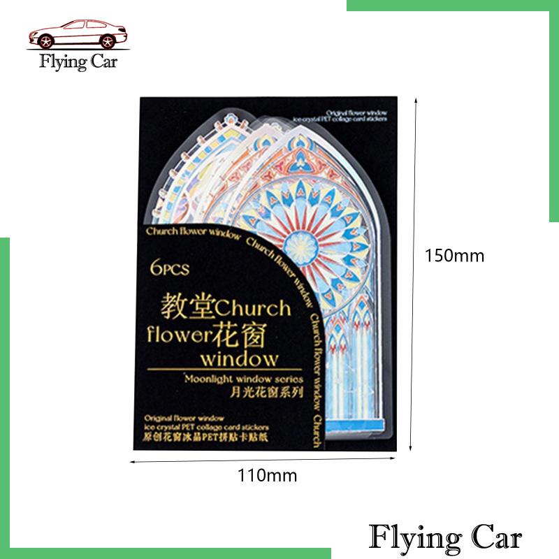 [Lzdjfmy2] Sticker Dán Cửa Sổ Làm Thủ Công Nghệ Thuật DIY Cho Nhật Ký