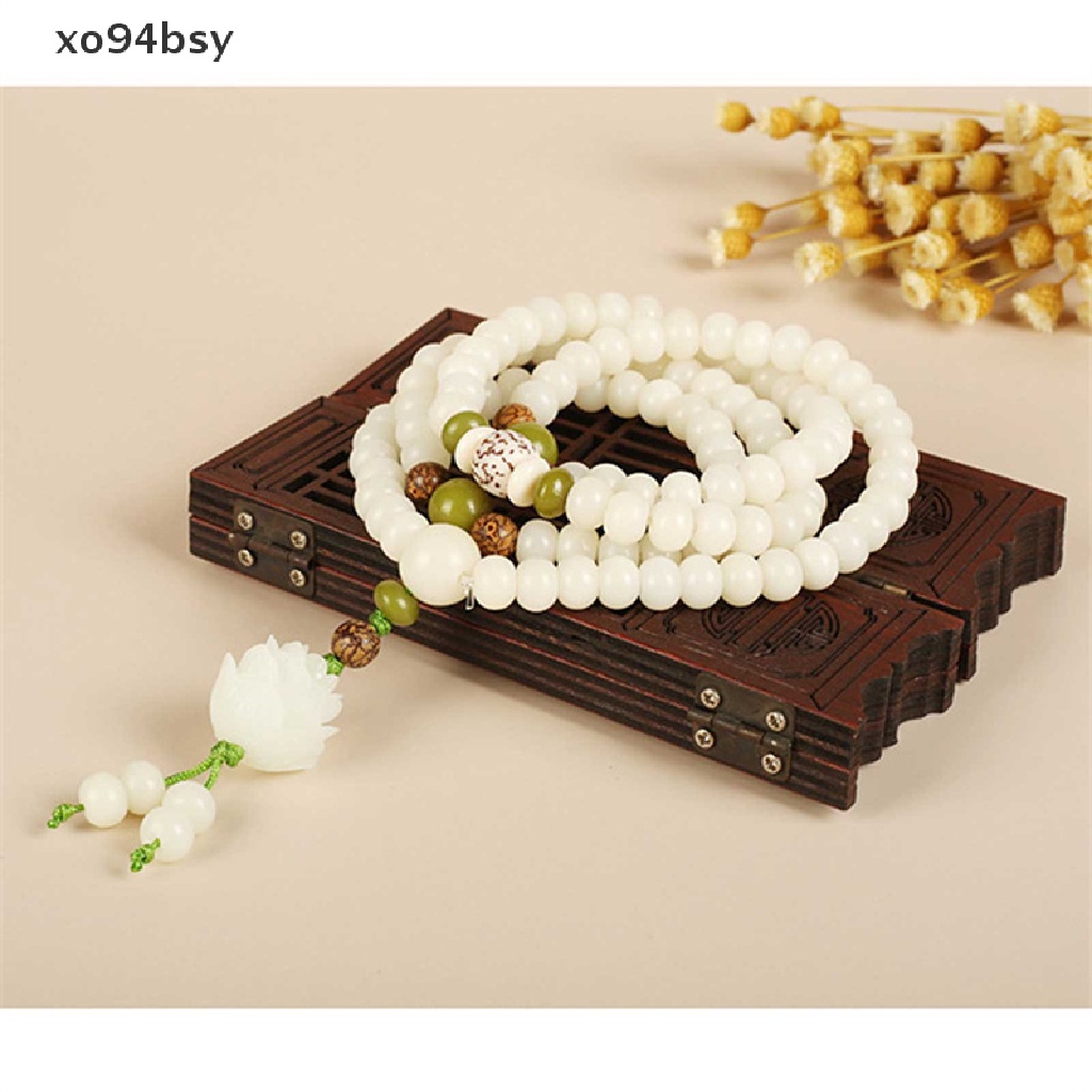 Vòng Tay Chuỗi Hạt Bồ Đề Màu Trắng Tự Nhiên xo94bsy