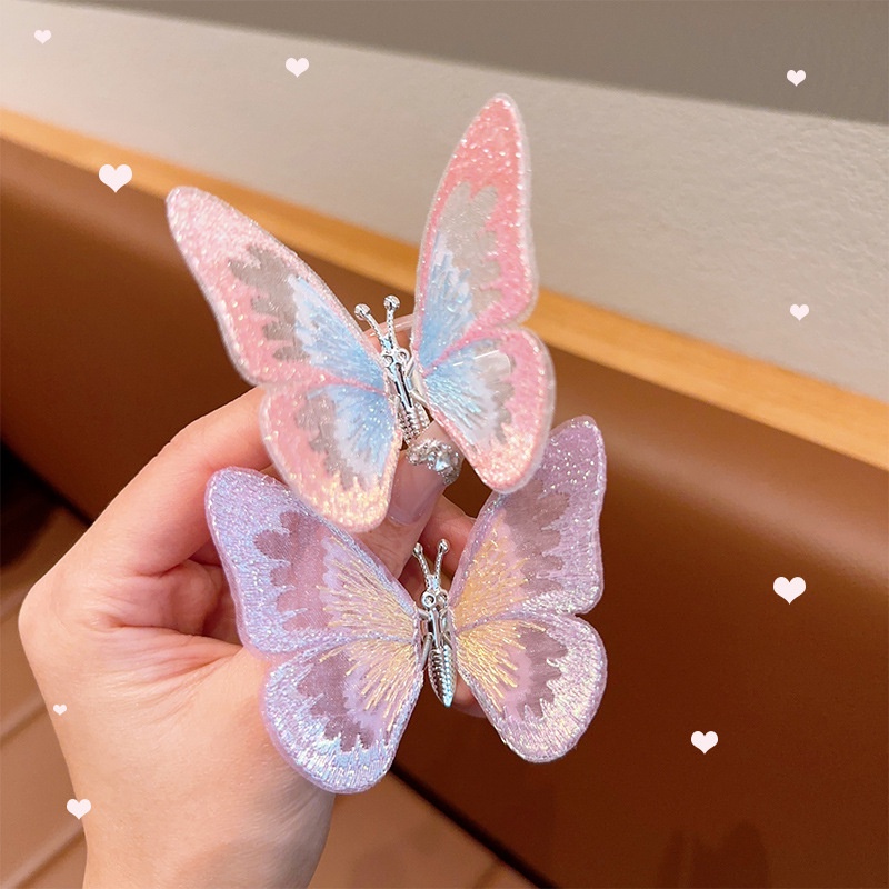 Kẹp Tóc Lưới Hình Bướm Thông Minh Phong Cách Hán Phục Cổ Điển