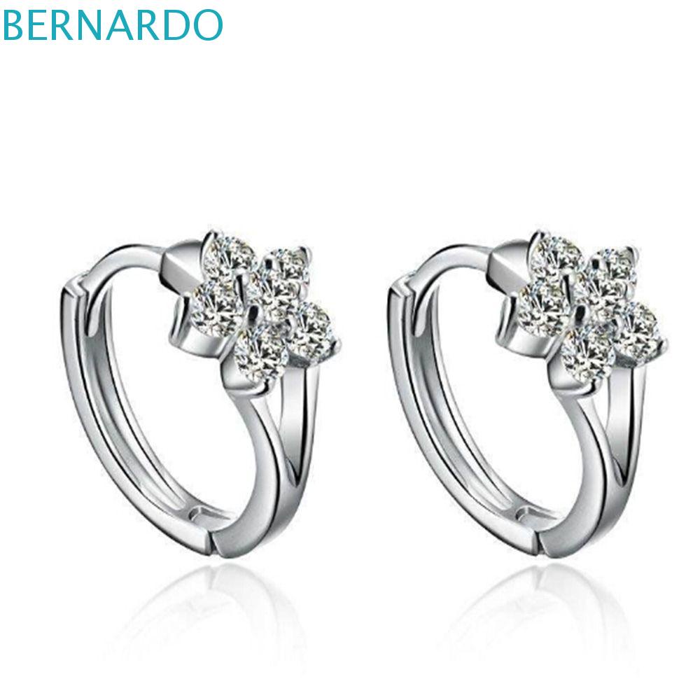 Bông Tai Đinh Tán BERNARDO Sang Trọng|Bông Tuyết Dễ Thương Xinh Xắn Cao Cấp|Trang Sức Hoa Hồng