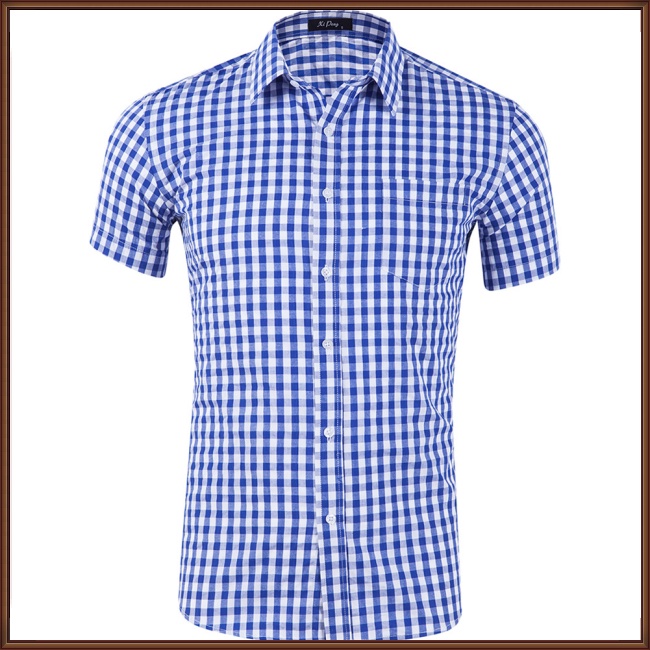 Áo Sơ Mi Tay Ngắn Họa Tiết Kẻ Sọc Thời Trang Mùa Hè Cho Nam