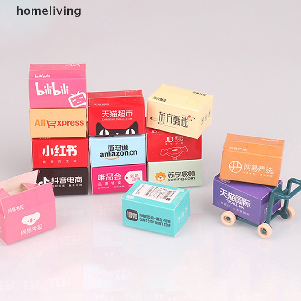 1 Hộp Giao Hàng mini Trang Trí Nhà Búp Bê