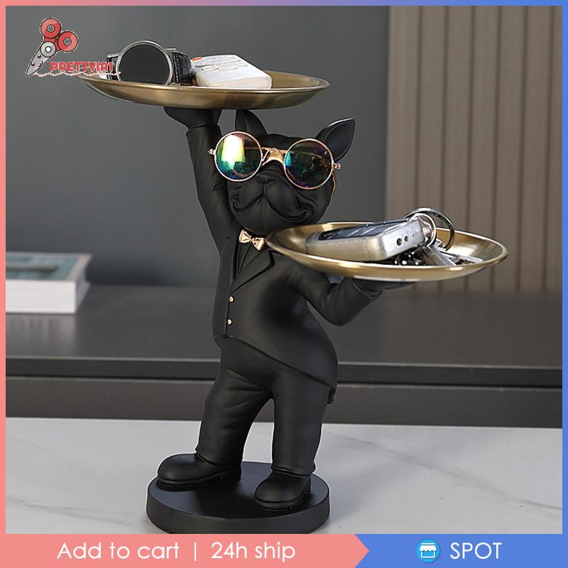 [Prettyia1] Giá Đỡ Kẹo Để Bàn Bằng Nhựa Resin Điêu Khắc Động Vật